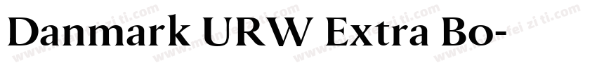 Danmark URW Extra Bo字体转换